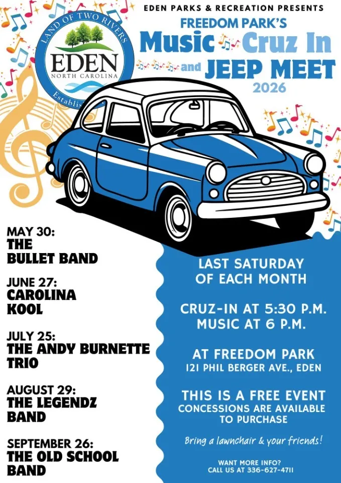 Freedom Park's Music Cruz-In and Jeep Meet