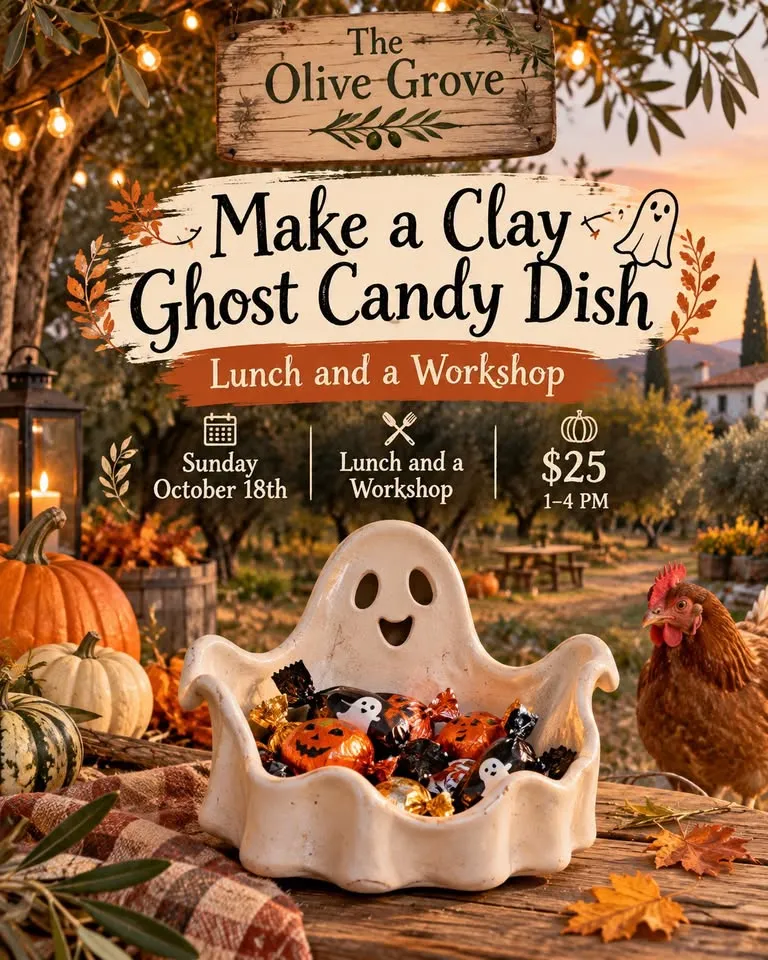 Make a Clay Ghost Candy Dish