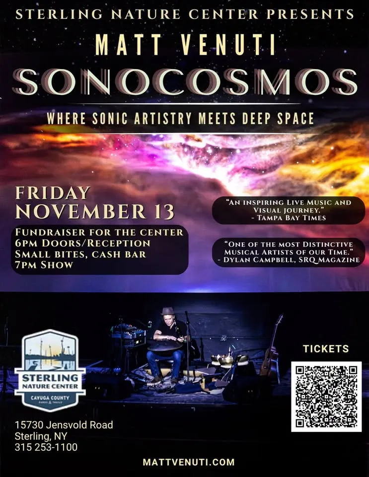 Single Event SonoCosmos featuring Matt Venuti at the Sterling Nature Center