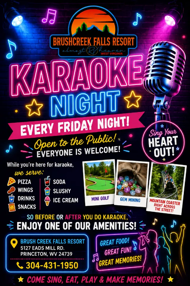 Karaoke At Brushcree Falls Rv Resort