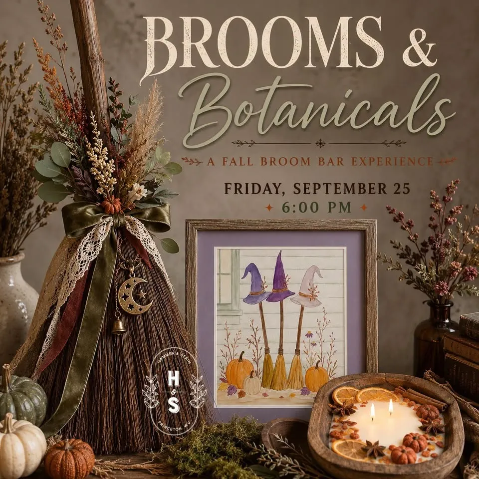 Brooms & Botanicals: A Fall Broom Bar Experience