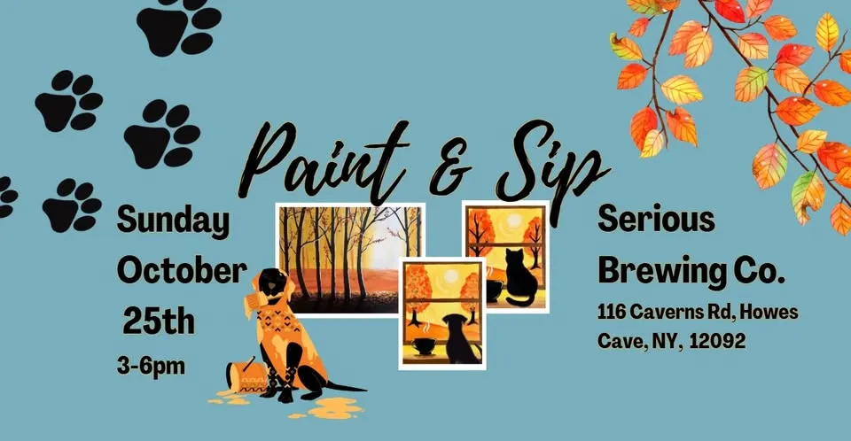 Fall Forest, Paint & Sip - Serious Brewing Co.