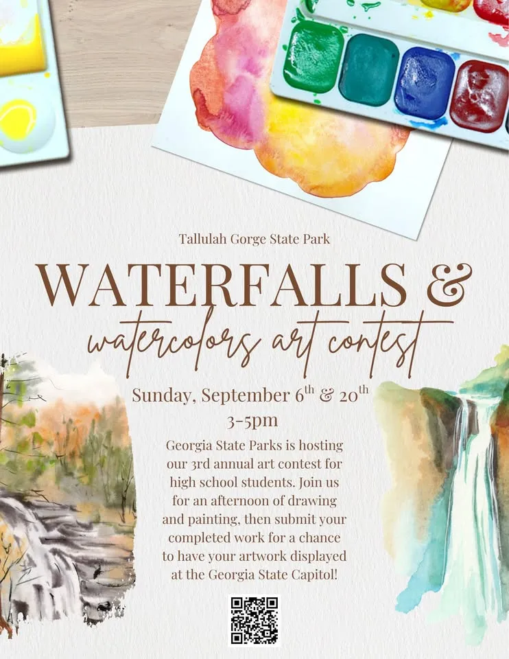 Waterfalls and Watercolors - Georgia State Parks and Historic Sites Art Contest