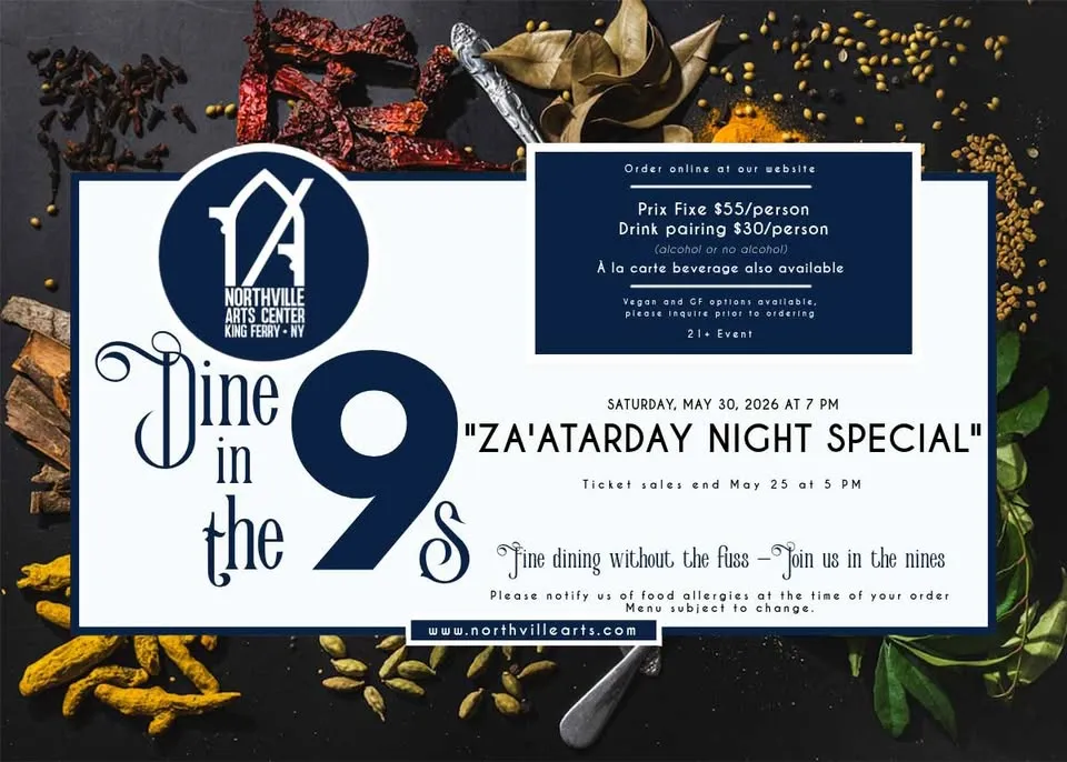 Single Event May 30 at 7 PM - Dine at the 9s: Za'atarday Night Special
