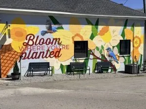 Bloom Where You're Planted Mural