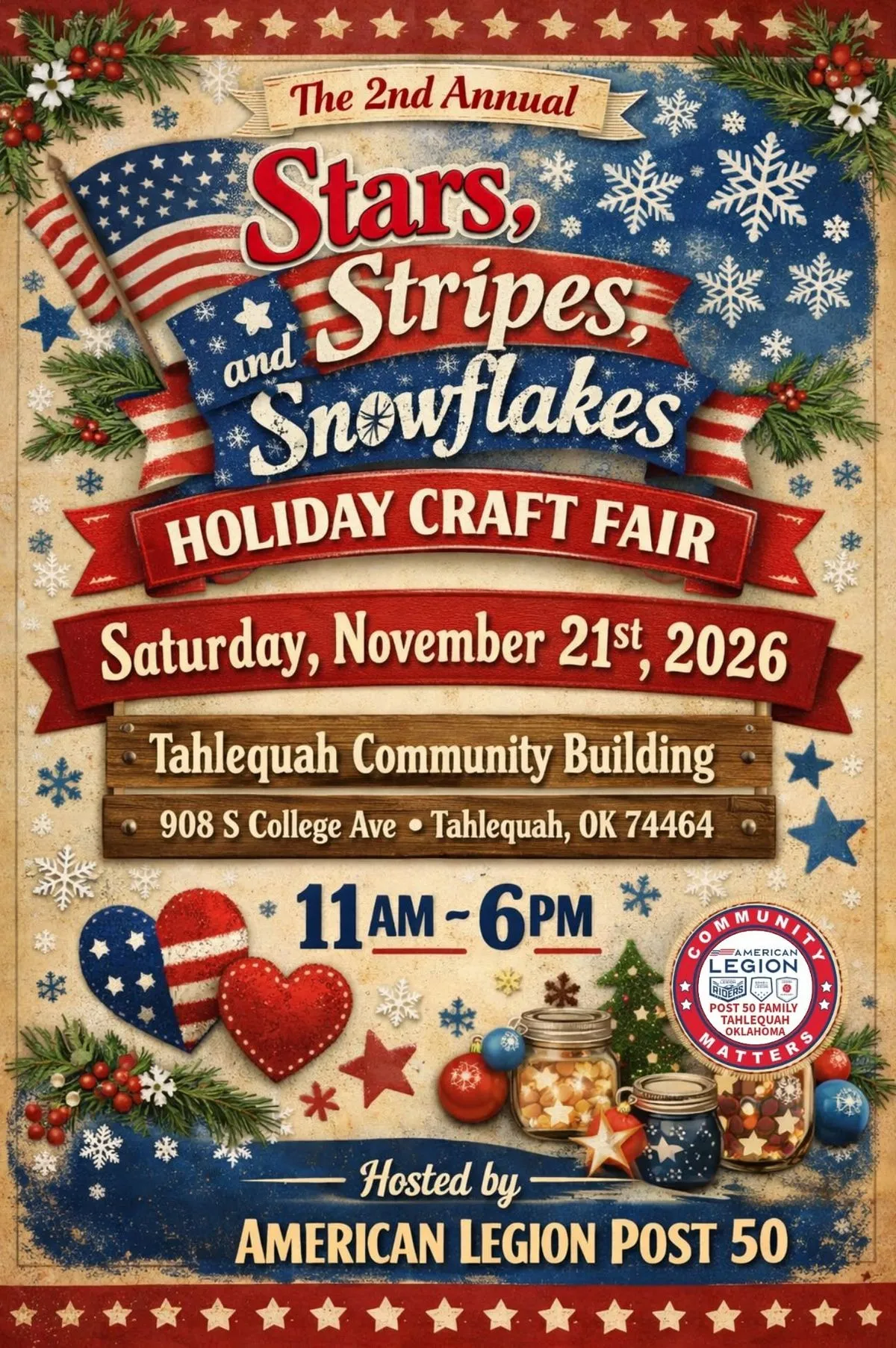 2nd Annual Stars, Stripes and Snowflakes Holiday Craft Fair