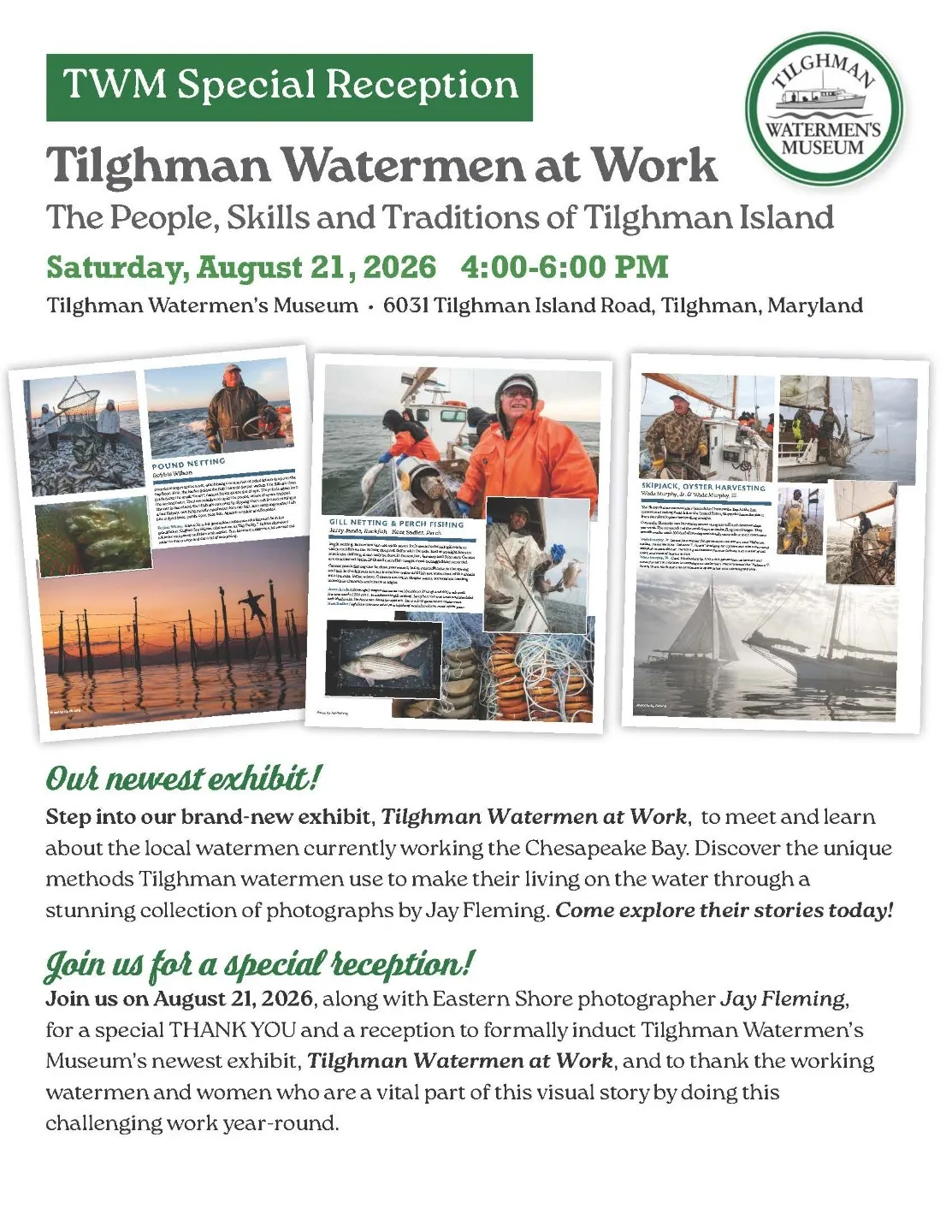 Tilghman Working Opening Reception