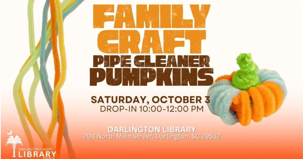 Pipe Cleaner Pumpkin Family Craft