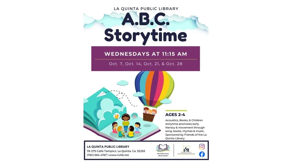 Single Place Template A.B.C. Storytime