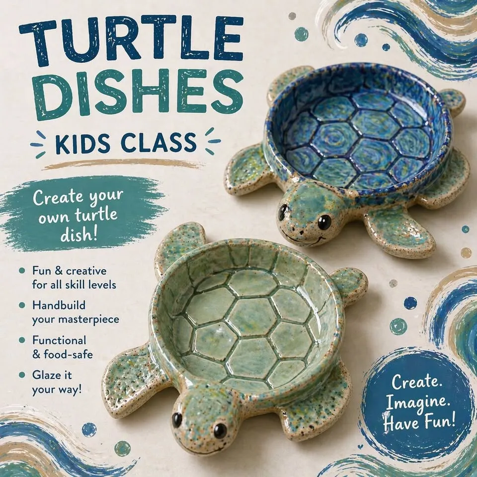4 PM Kids Class - Turtle Dishes!