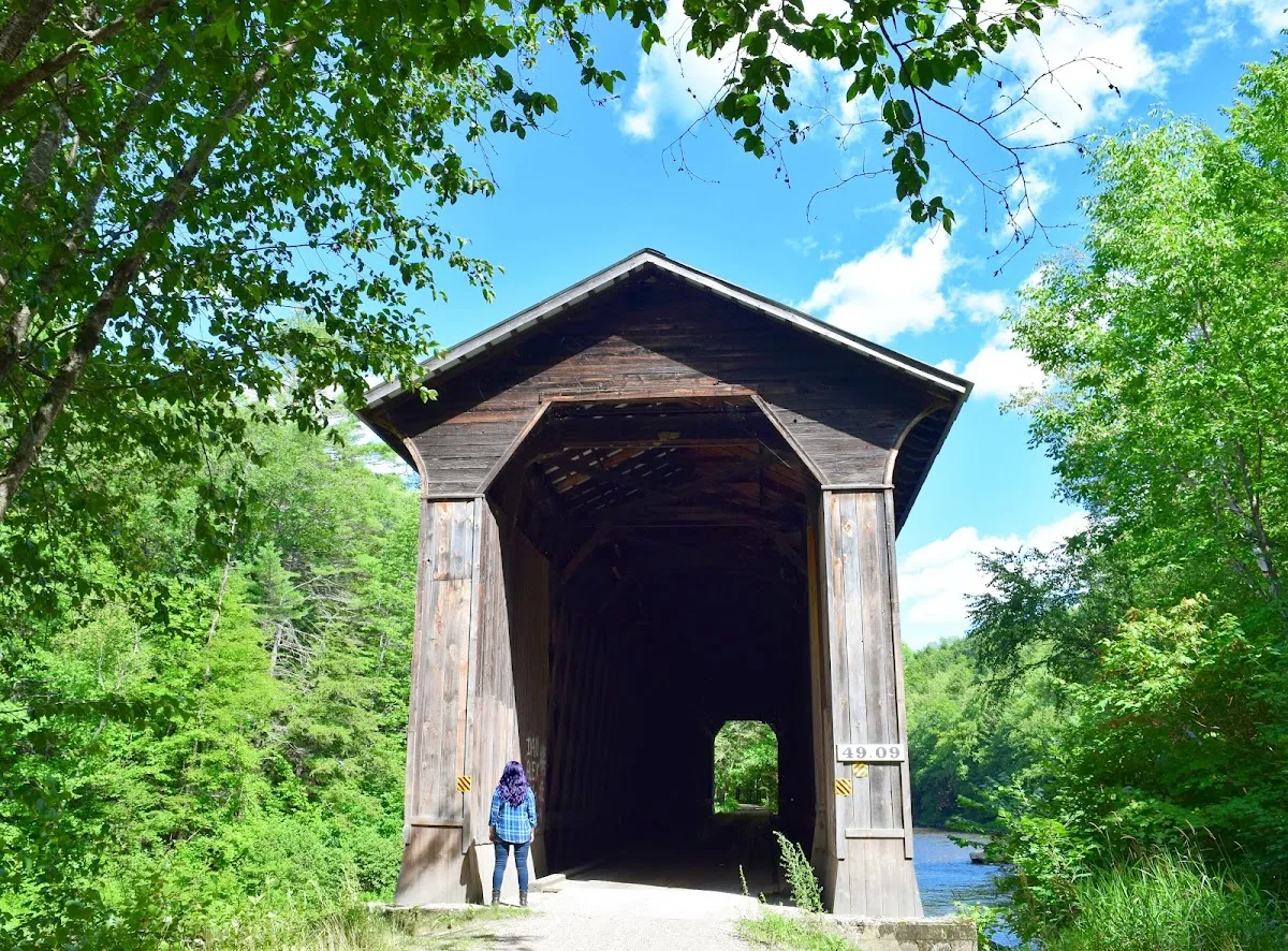 Historic Pier Covered Railroad Bridge