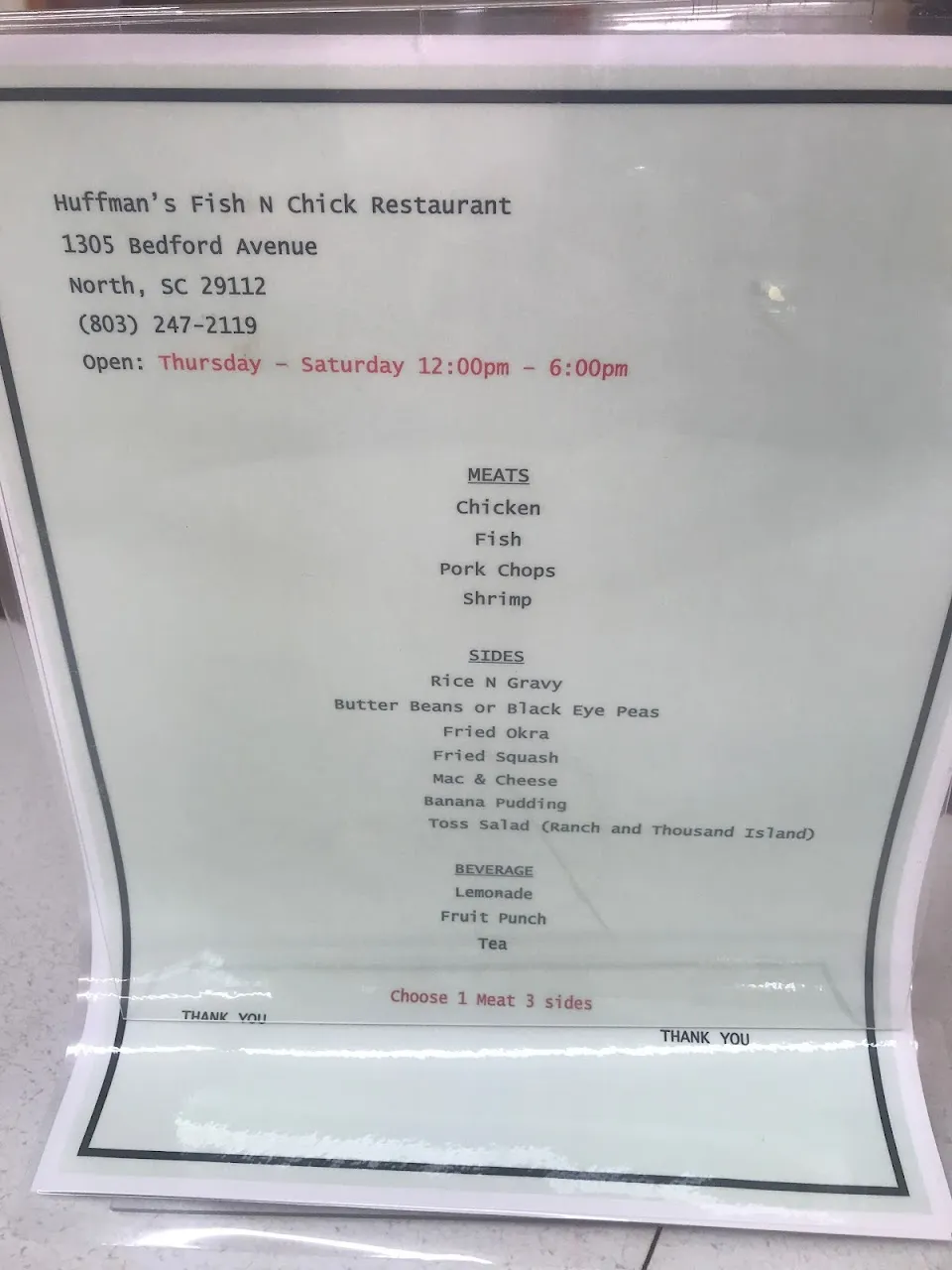 Huffman's Fish N Chick