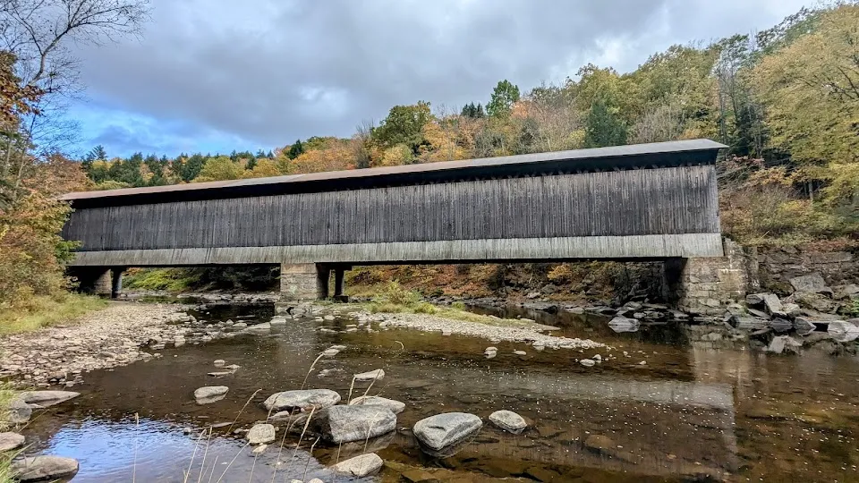 Historic Pier Covered Railroad Bridge