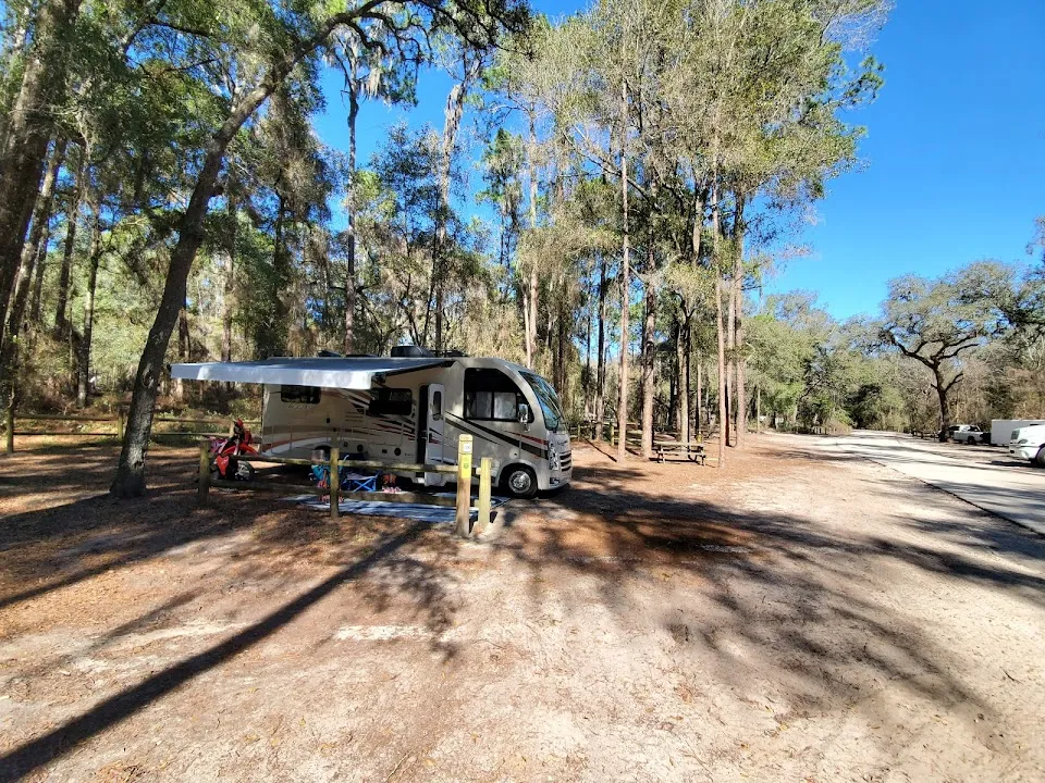 Buttgenbach Campground at Croom Motorcycle Area in Withlacoochee State Forest