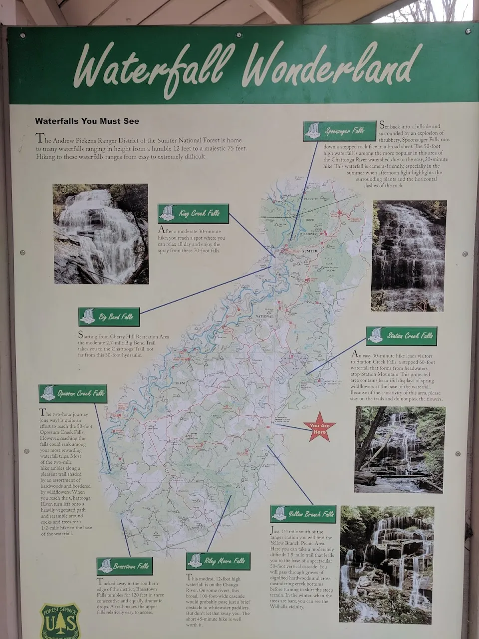 US Forest Service, Sumter National Forest, Andrew Pickens Ranger District