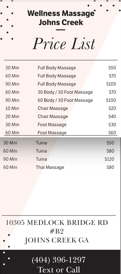 Wellness Massage :: Johns Creek