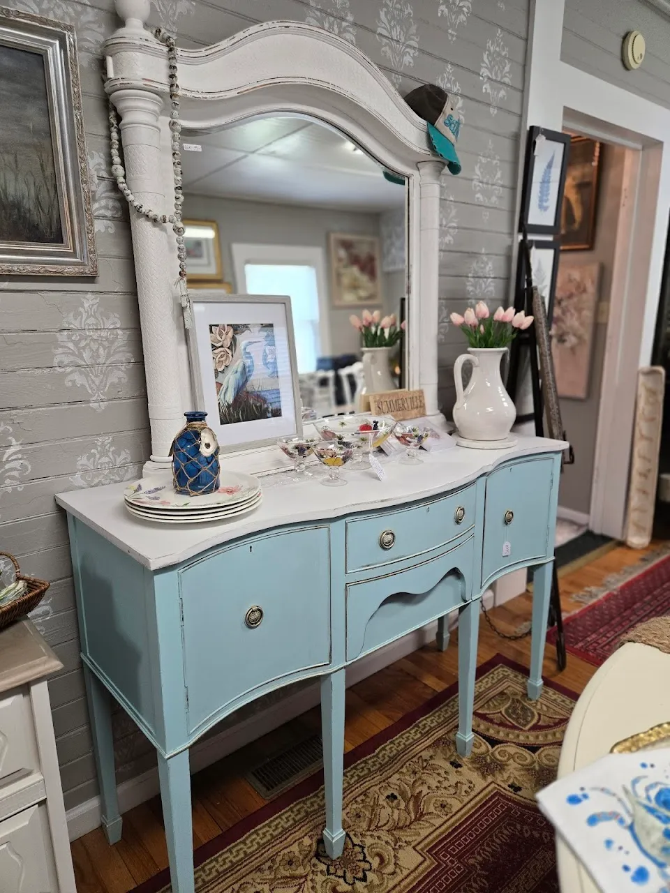 Katie Mae's vendor booth inside Goose Creek Antique Mall