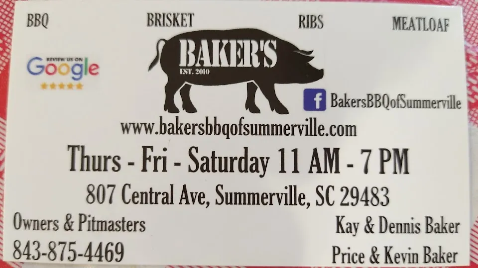 Baker's BBQ of Summerville