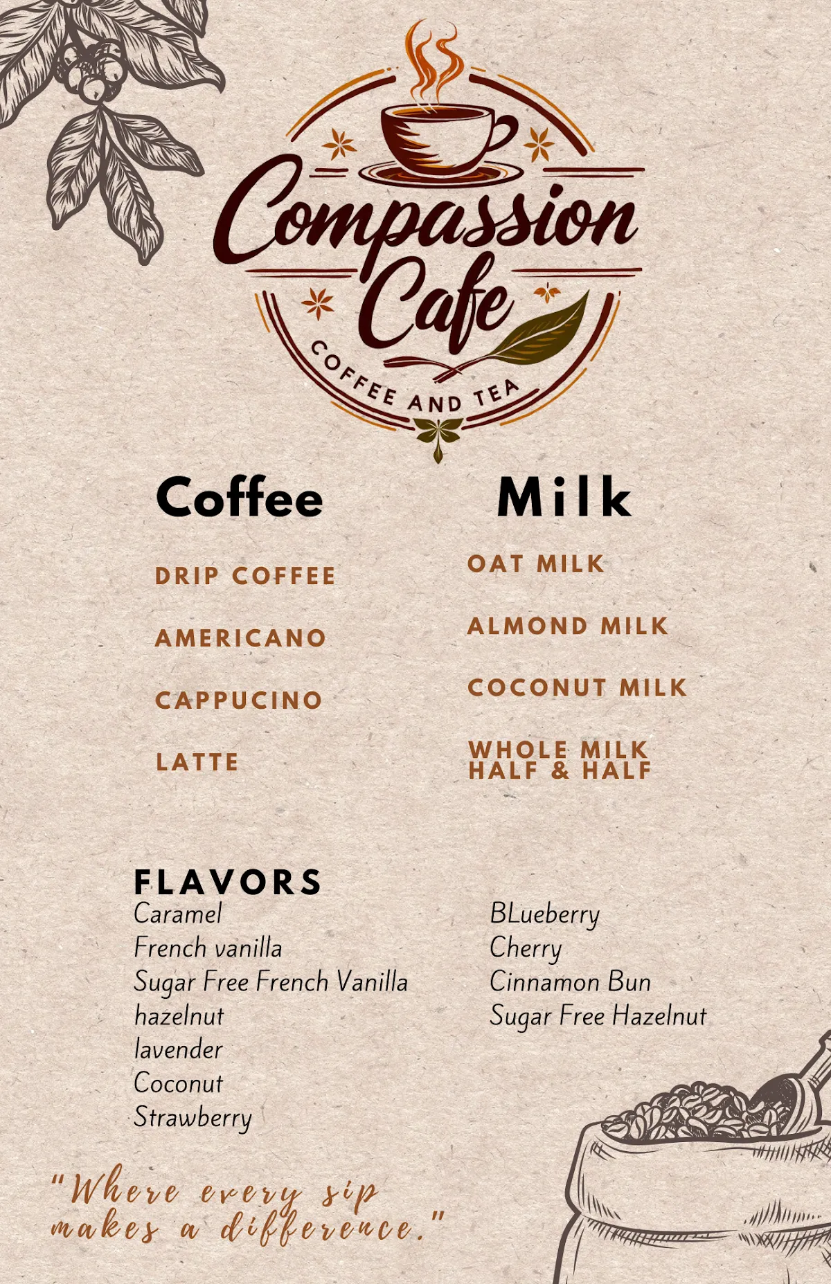 Compassion Cafe Coffee & Tea