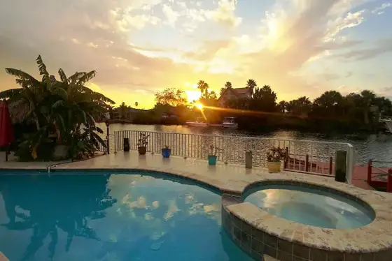 Tranquil Waterfront Retreat! Pool/Spa/Tiki/Dock!
