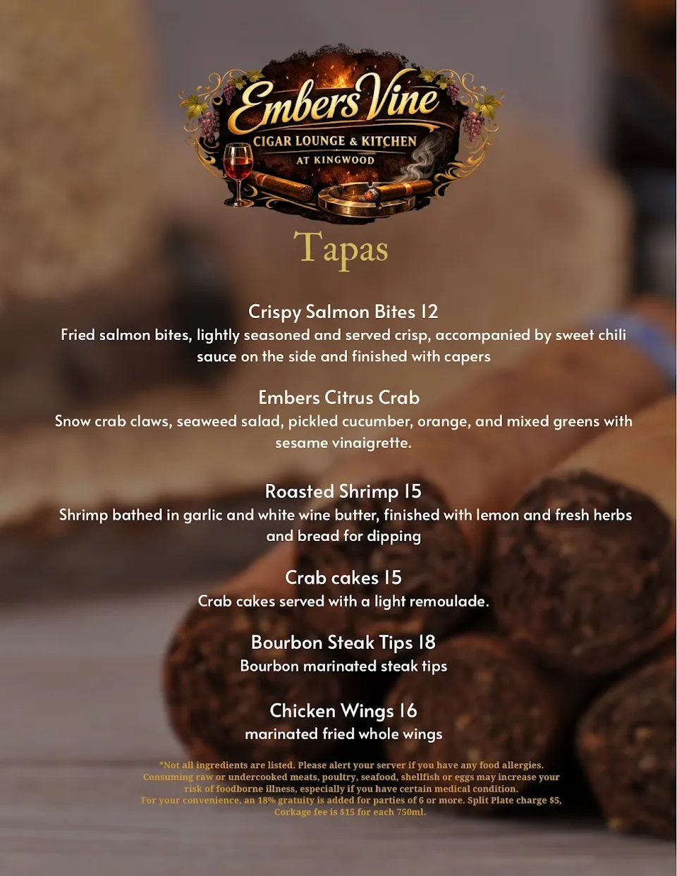 Embers Vine Cigar Lounge & Kitchen