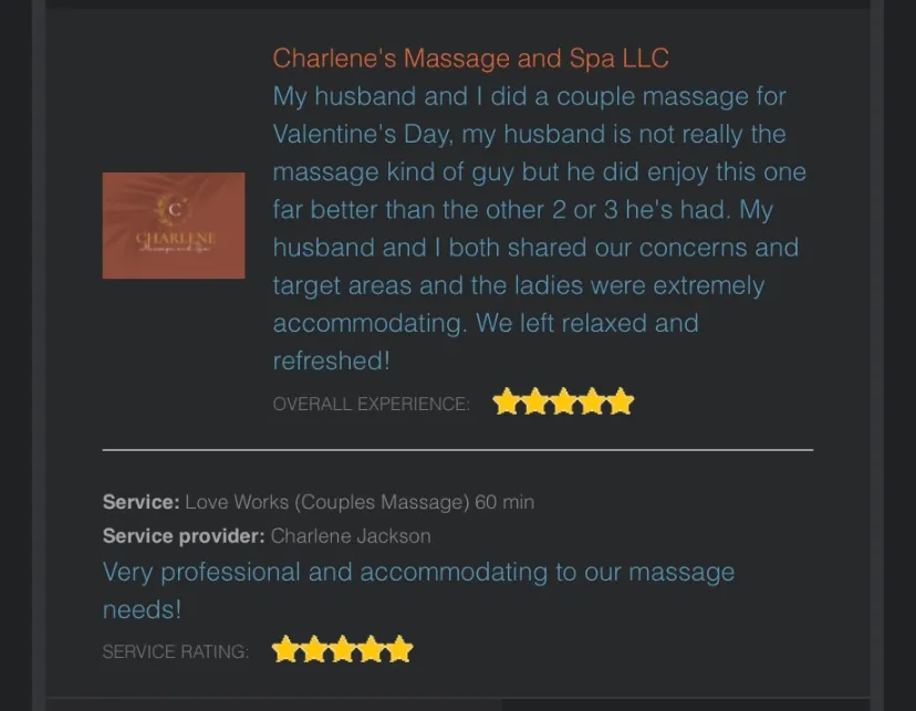 Charlene's Massage Spa and Wellness