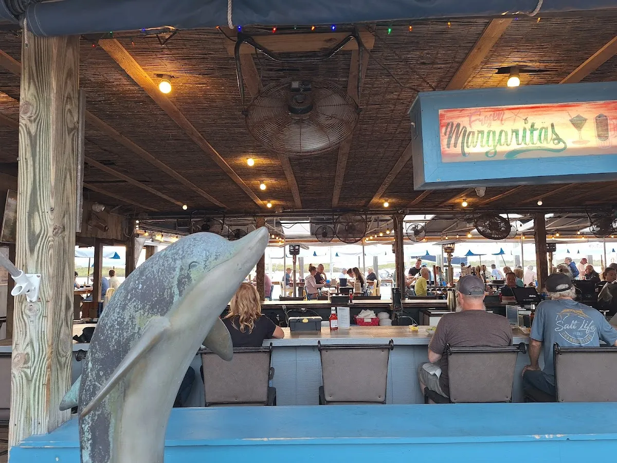 The pier at Down the Hatch Seafood Co.