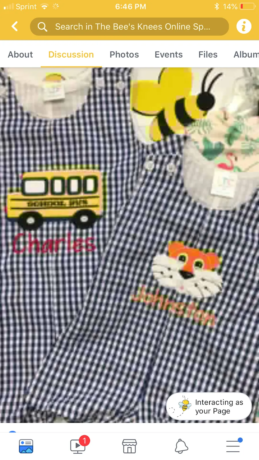 The Bee’s Knees children’s boutique and monogram