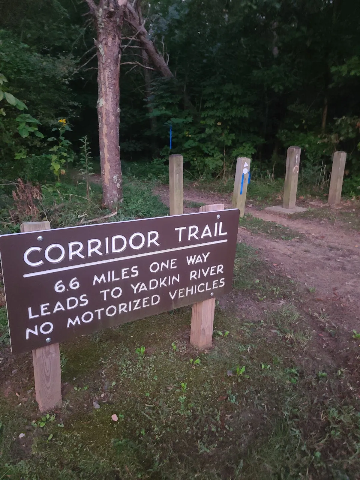 Pinnacle Hotel Road Parking Lot- Corridor Trail, Mountain trail trailheads