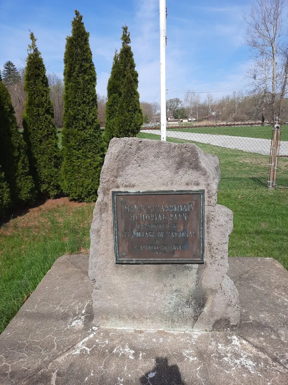 Mary W. Harriman Memorial Park Monument