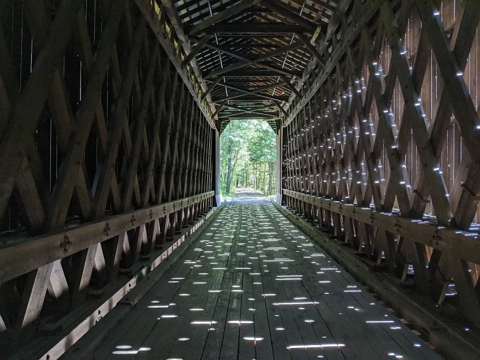 Historic Pier Covered Railroad Bridge