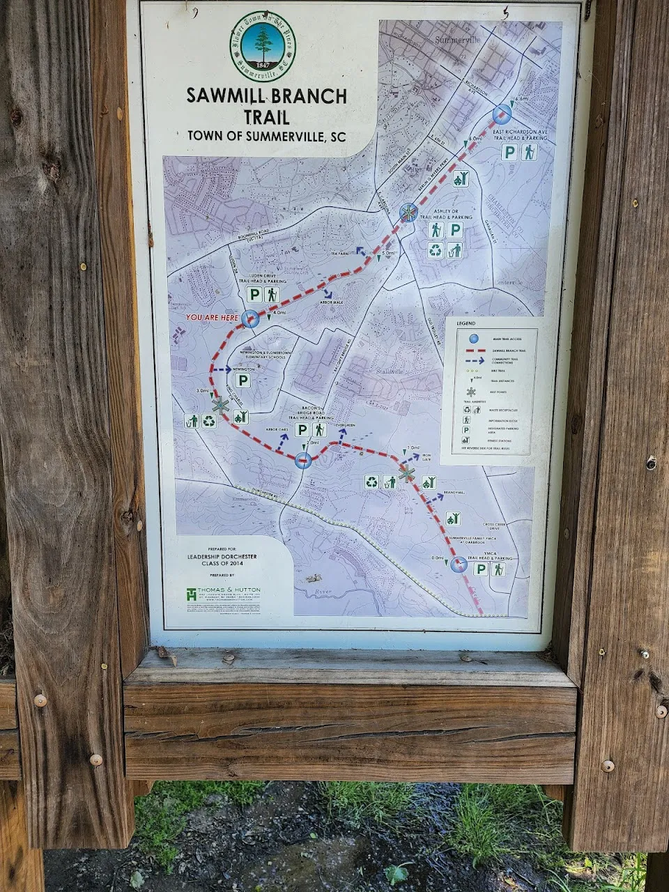 Sawmill Branch Trail - Ashley Dr. Trail entrance