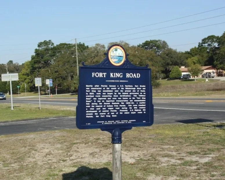 Fort King Road Historic Marker