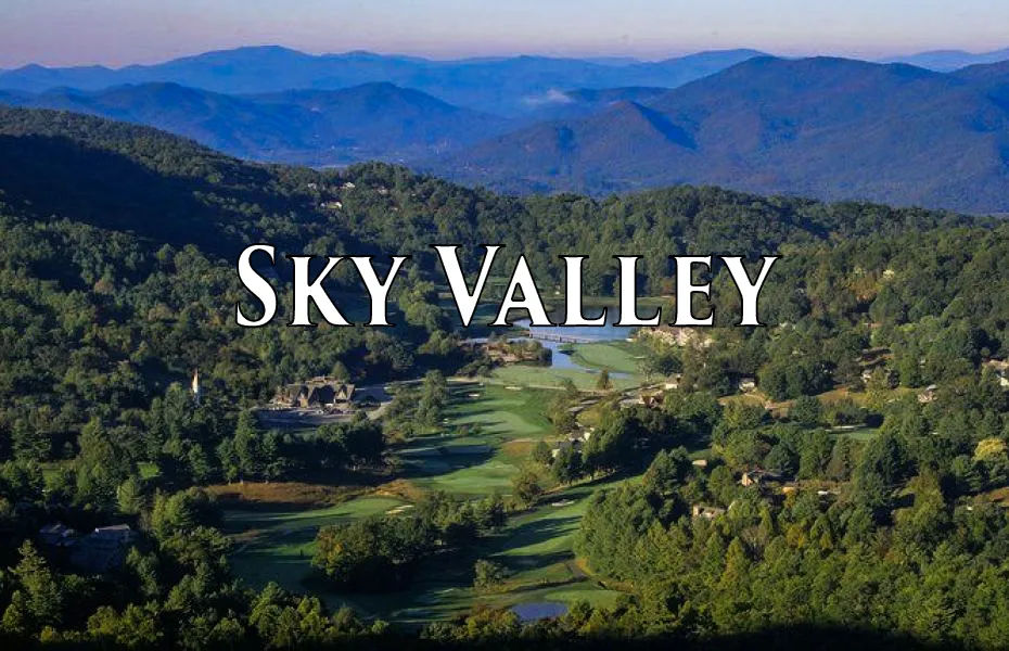 Sky Valley Resort Golf