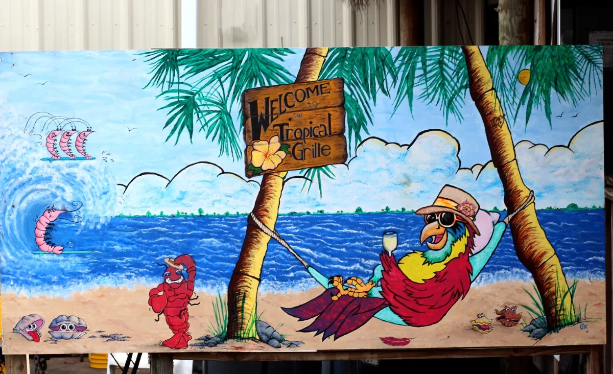 Hernando Beach Tropical Grille Mural
