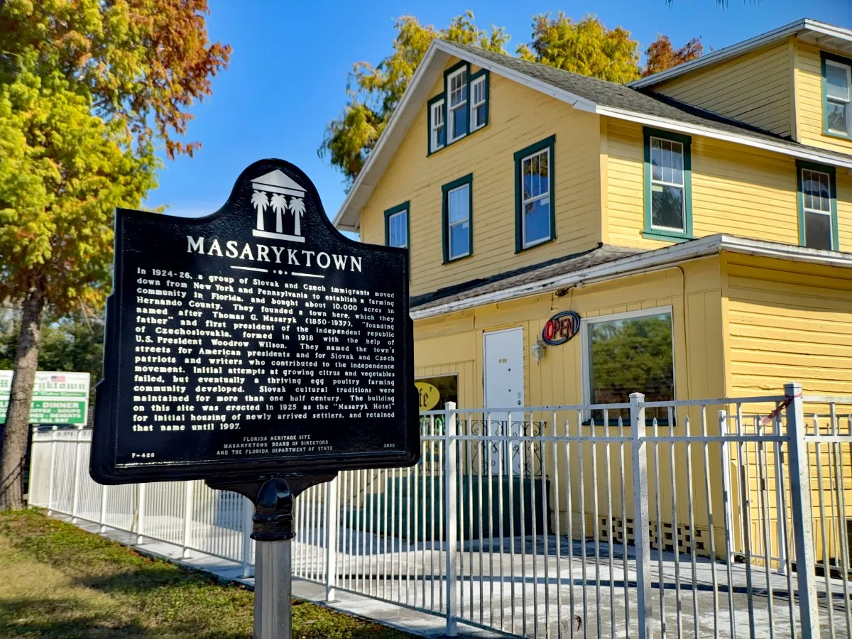 Masaryktown Historical Marker