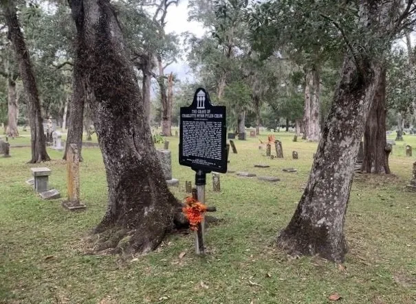 Grave of Charlotte Wynn Pyles Crum Historic Marker