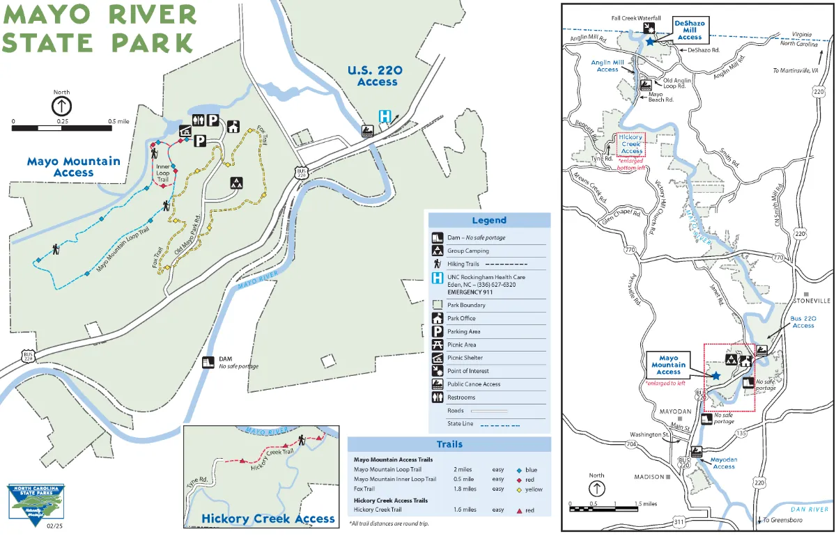 Mayo River State Park - Mayo Mountain Access