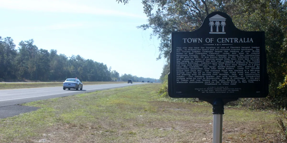 Town of Centralia Historic Marker