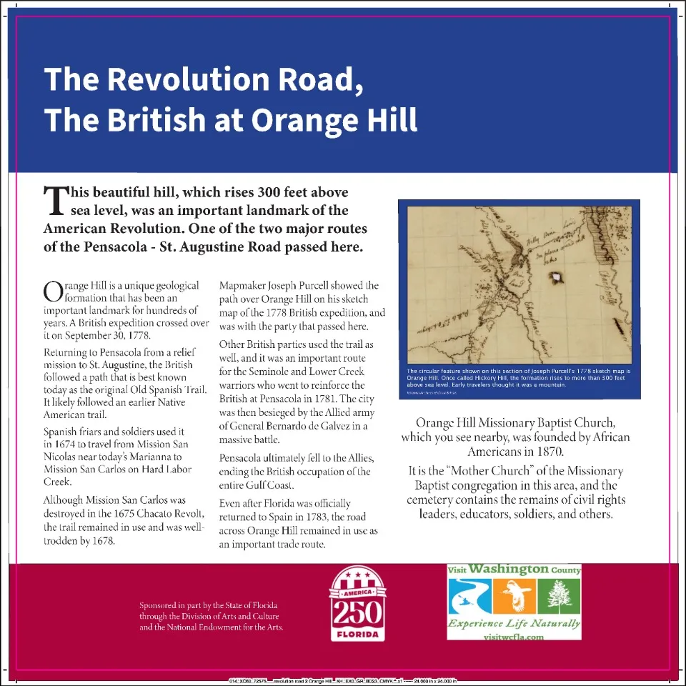 Orange Hill Missionary Baptist Church - The British at Orange Hill
