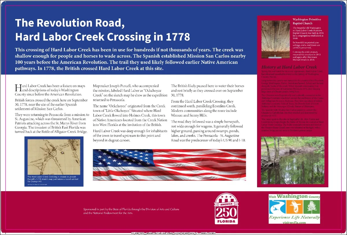 Hard Labor Creek Church - Hard Labor Crossing in 1778